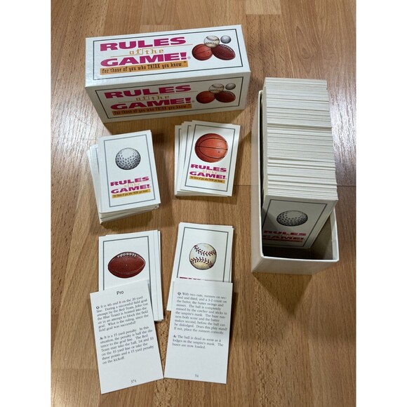 Rules of the Game (1995) Football, Baseball, Golf Sports Trivia Board • COMPLETE - Picture 4 of 7